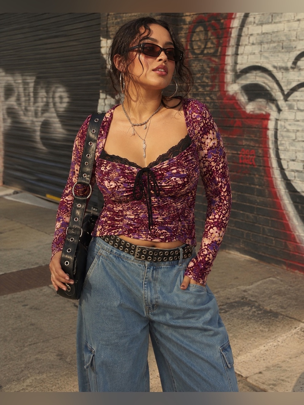 FREE PEOPLE  Layer It On Me Long Sleeve Top EUC